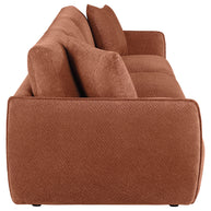 Orange Chenille Lounge Sofa