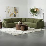 5PC Modular Chenille Sectional Sofa