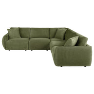 5PC Modular Chenille Sectional Sofa