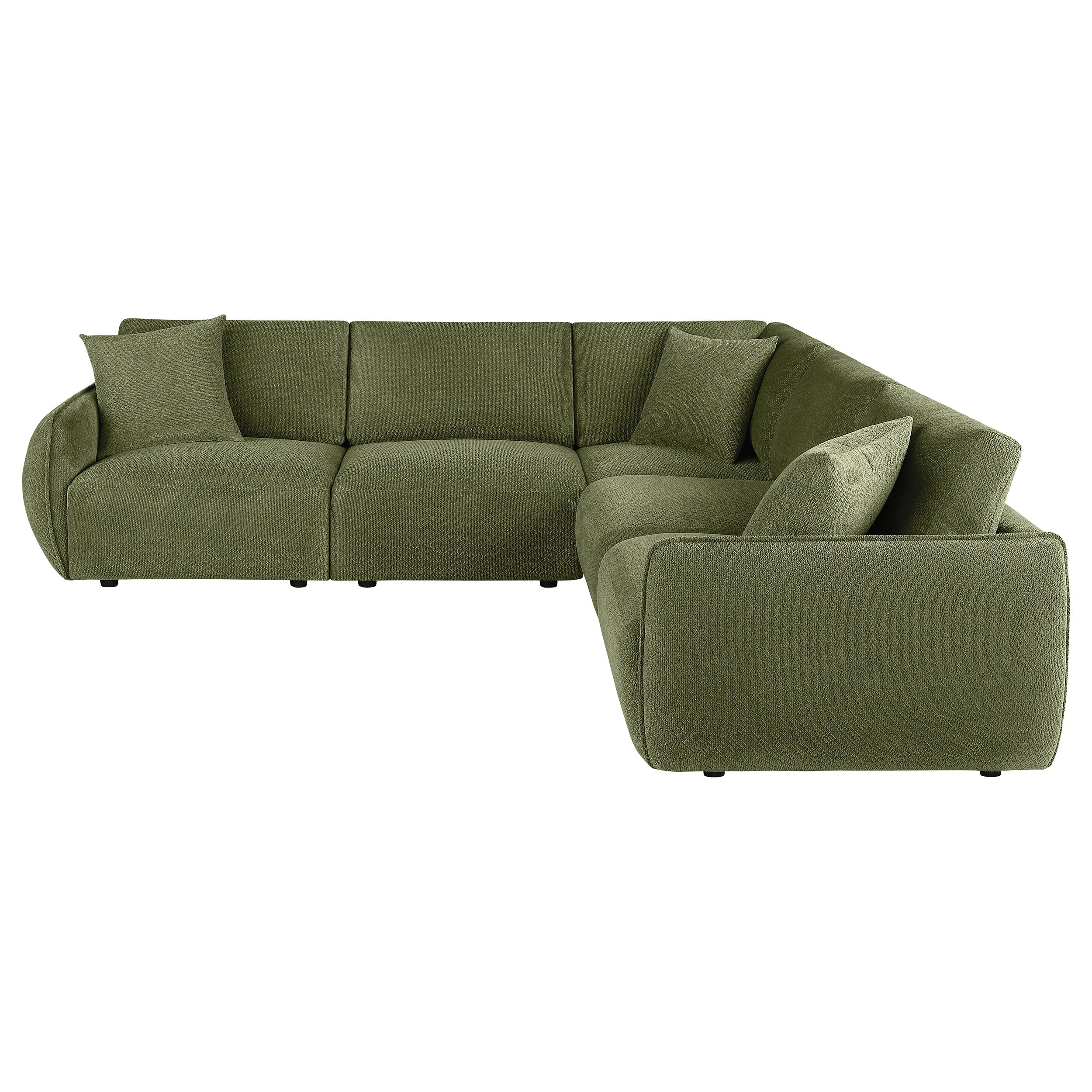 5PC Modular Chenille Sectional Sofa