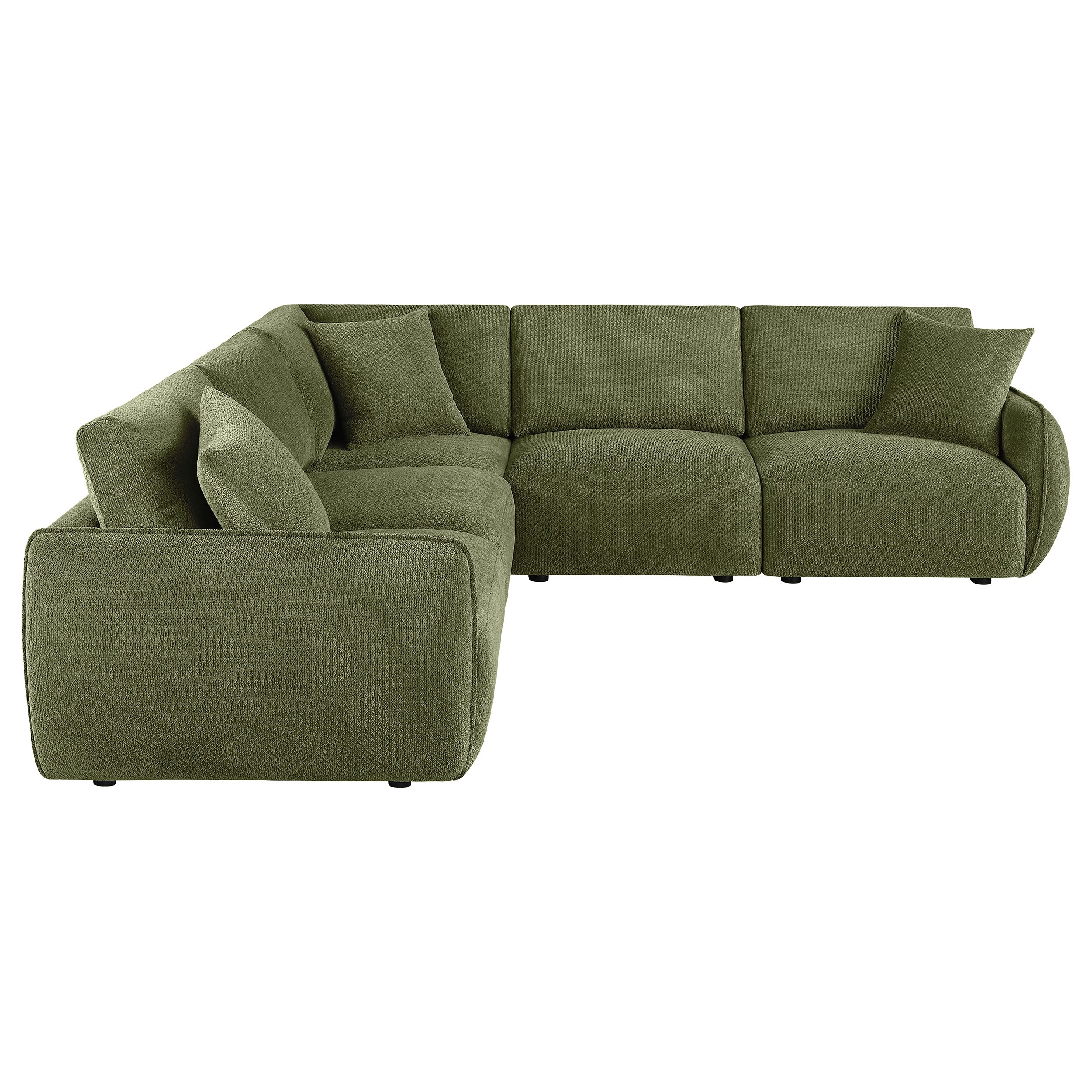 5PC Modular Chenille Sectional Sofa