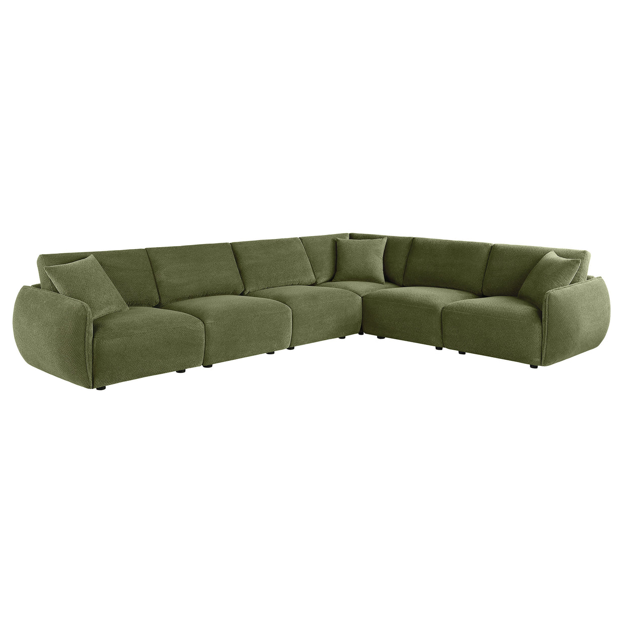 6PC Modular Chenille Sectional Sofa