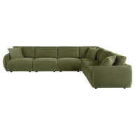 6PC Modular Chenille Sectional Sofa