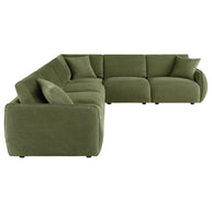 6PC Modular Chenille Sectional Sofa