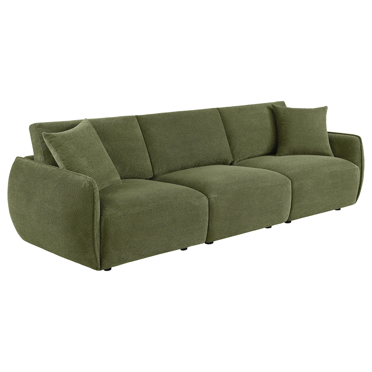 Olive Green Chenille Lounge Sofa