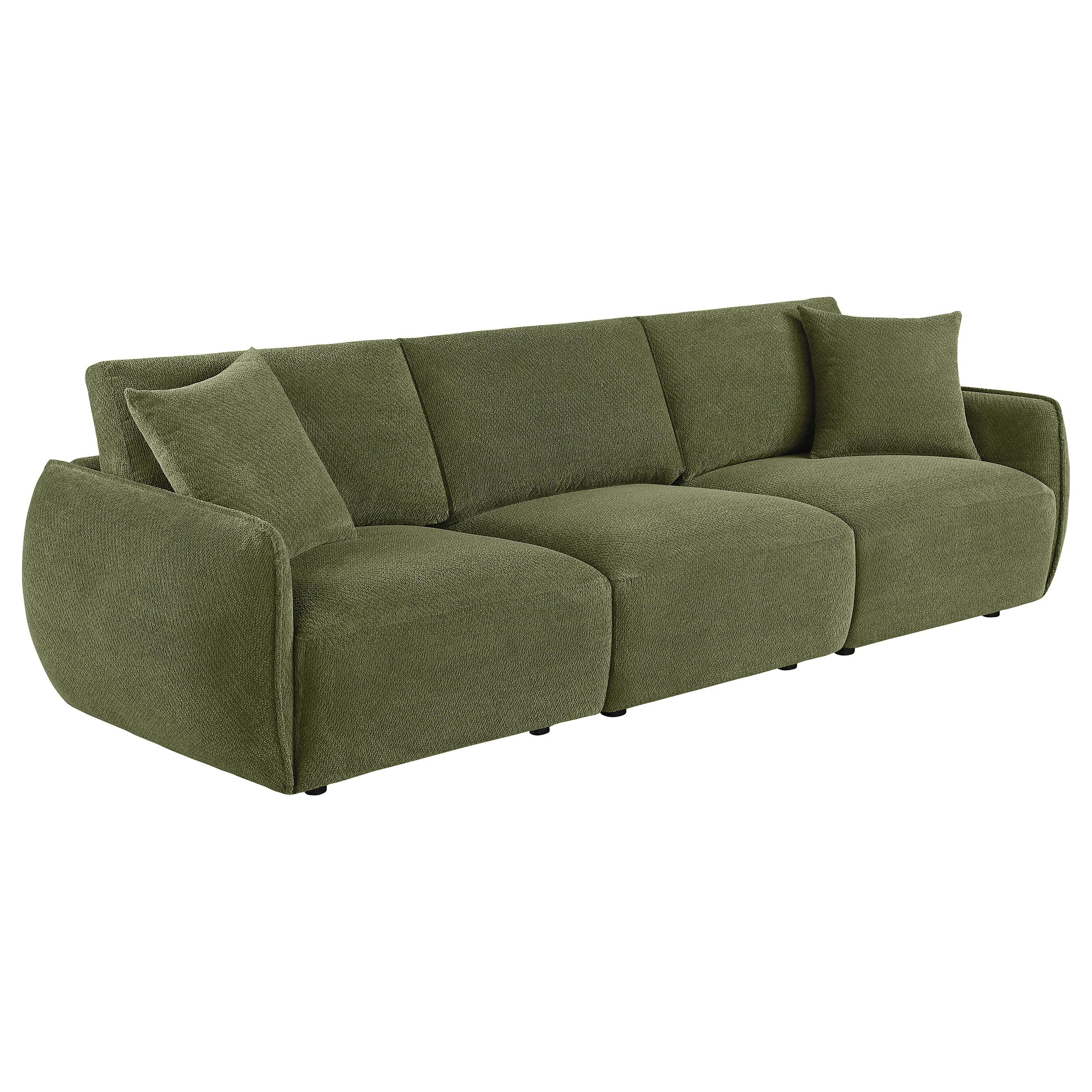 Olive Green Chenille Lounge Sofa
