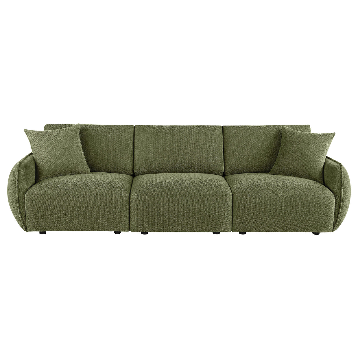 Olive Green Chenille Lounge Sofa
