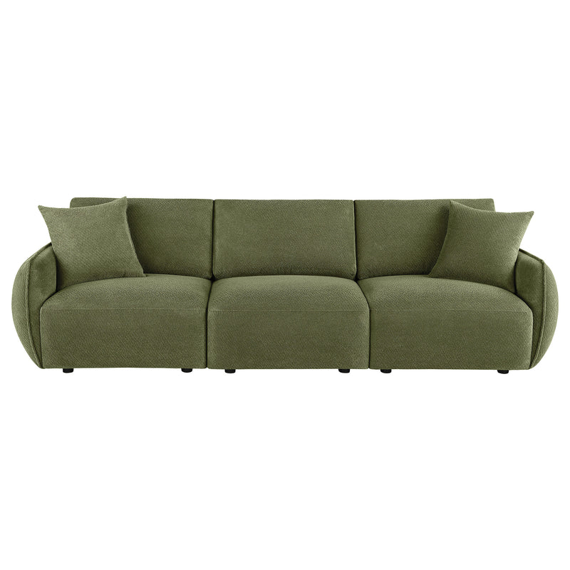 Olive Green Chenille Lounge Sofa
