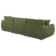 Olive Green Chenille Lounge Sofa