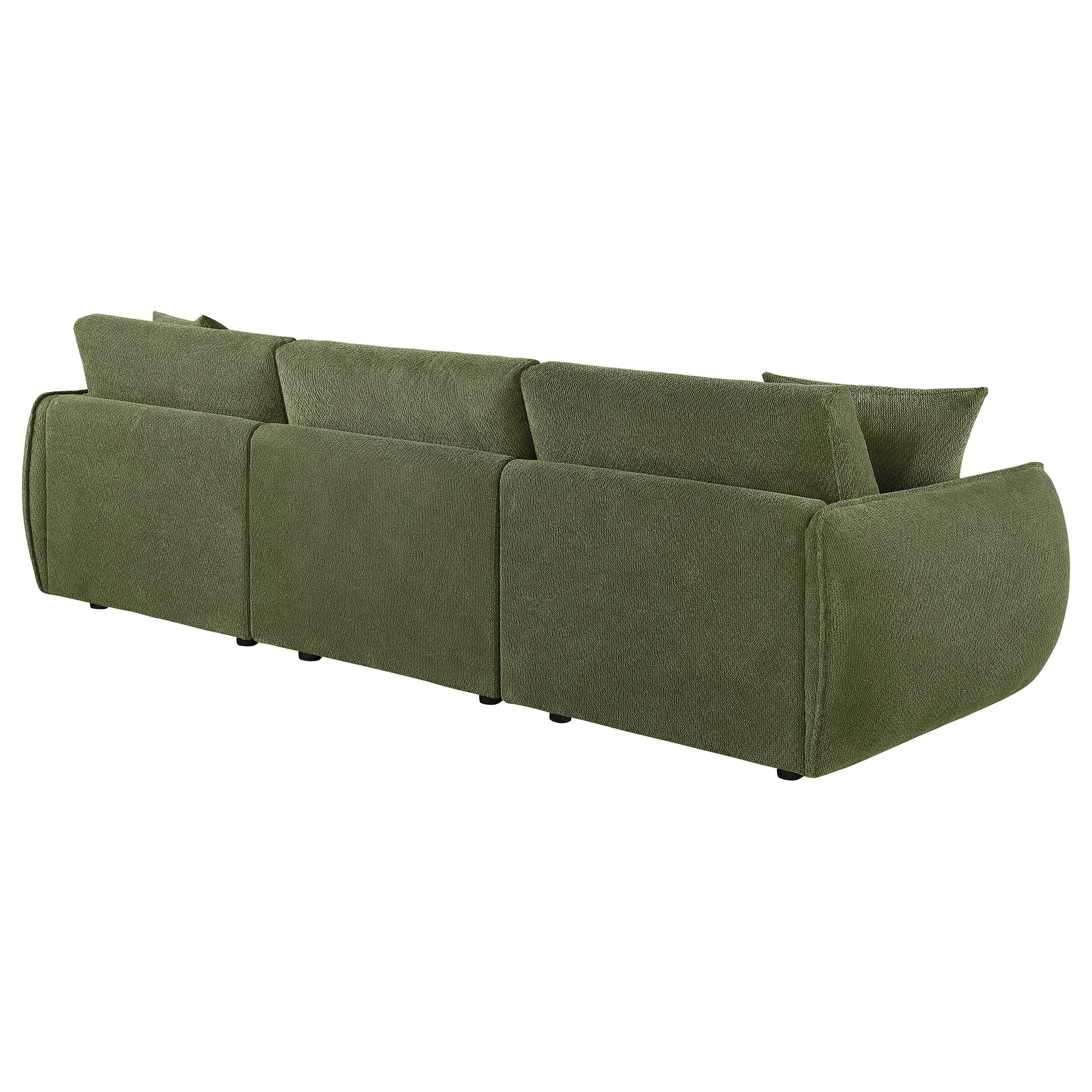 Olive Green Chenille Lounge Sofa