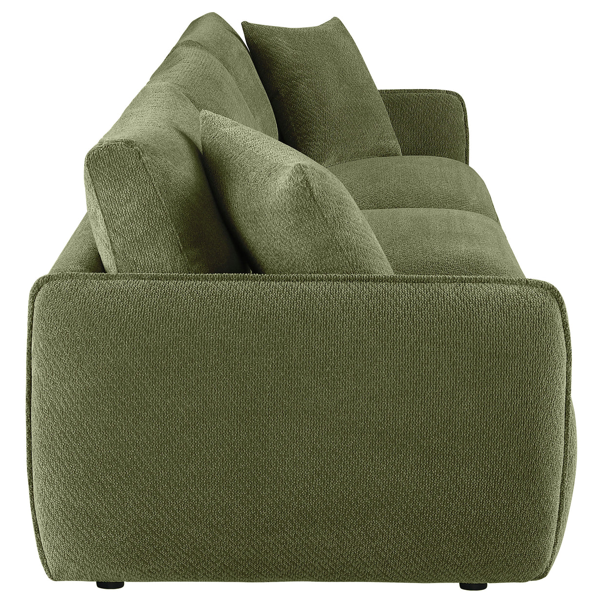 Olive Green Chenille Lounge Sofa