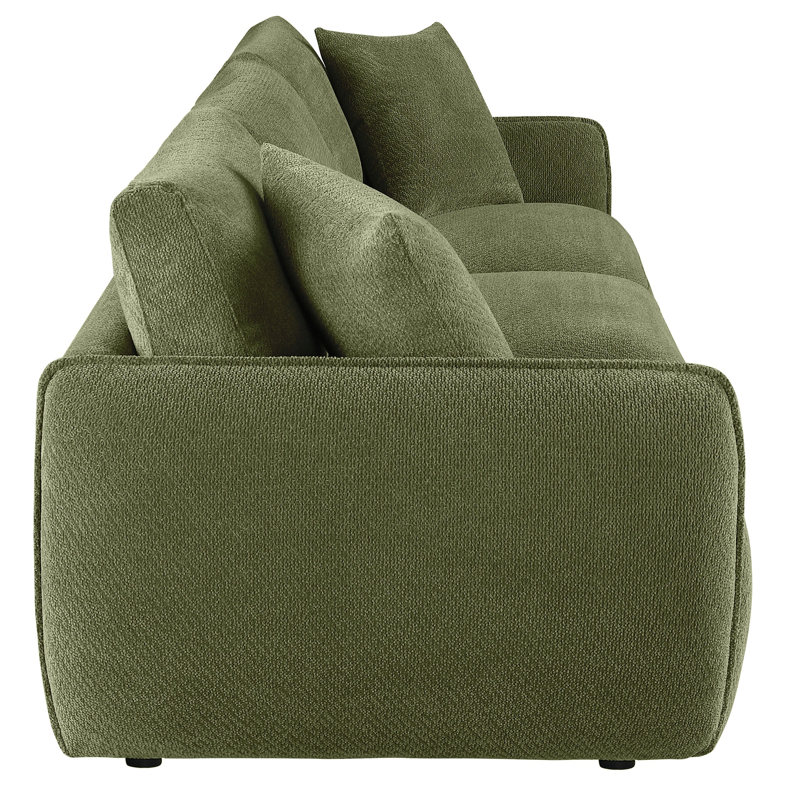 Olive Green Chenille Lounge Sofa