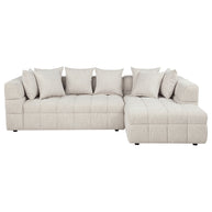Ivory Modular Sectional Sofa with Chaise