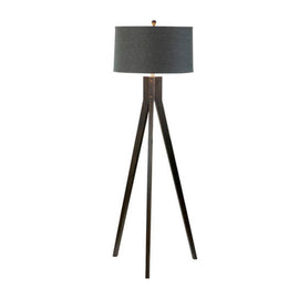 Wood Tripod Floor Lamp