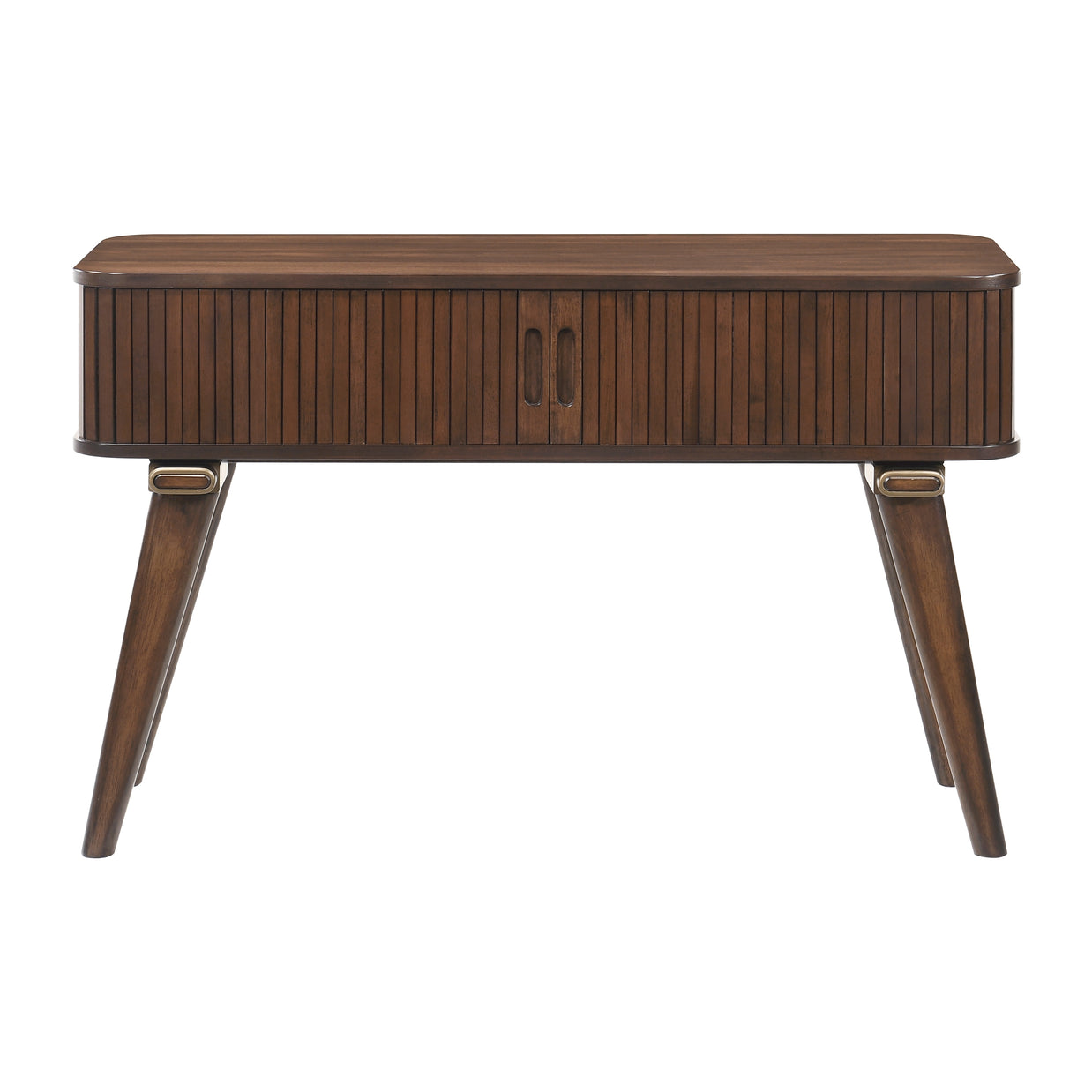 Walnut Tambour Sofa Table