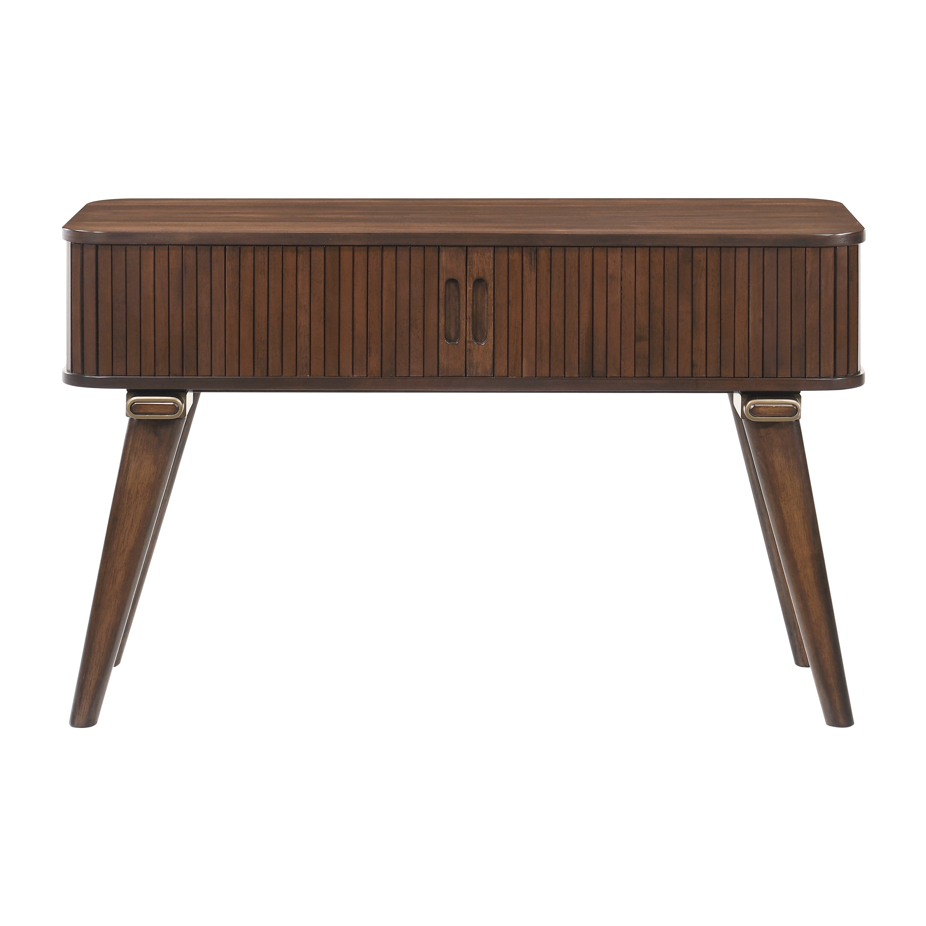 Walnut Tambour Sofa Table