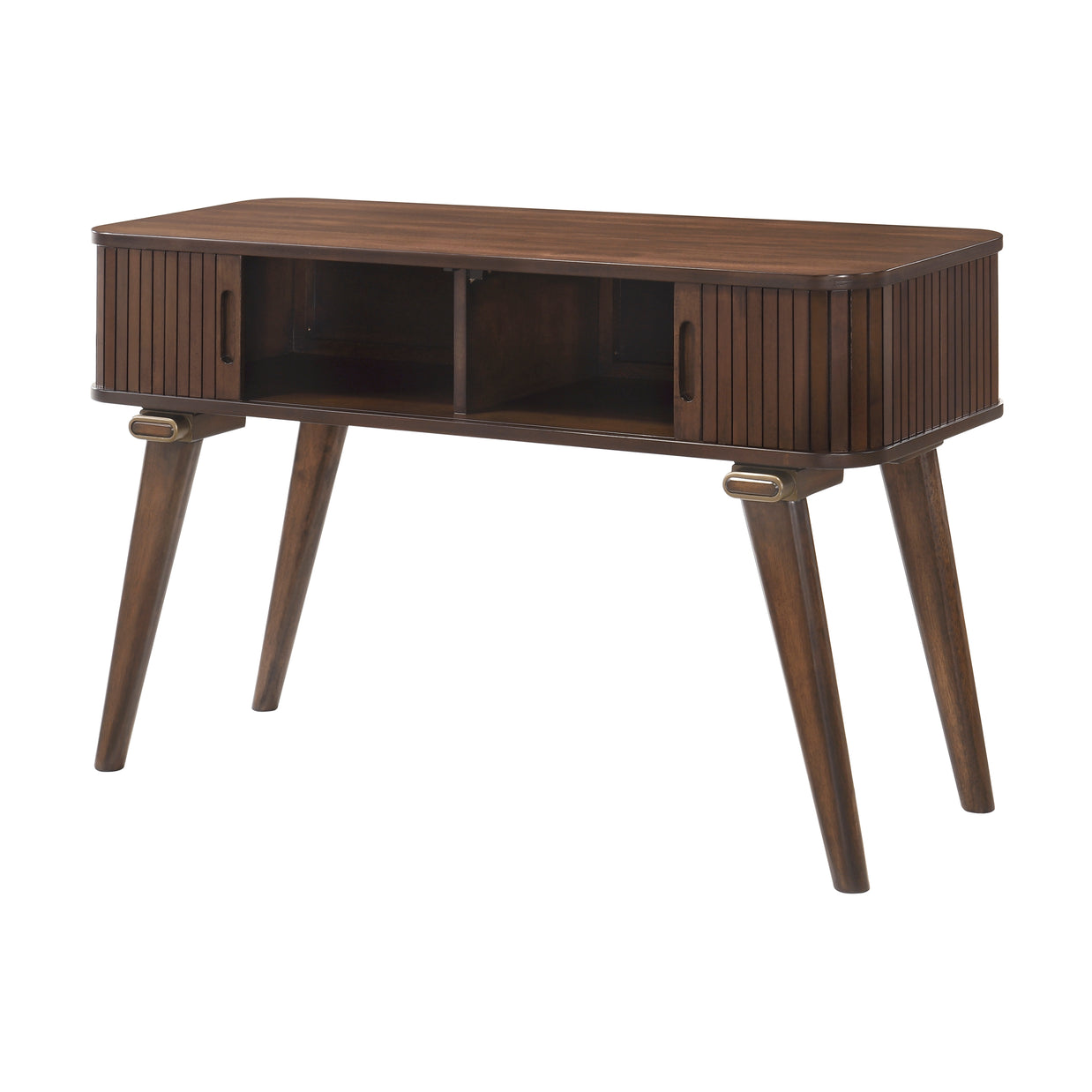 Walnut Tambour Sofa Table
