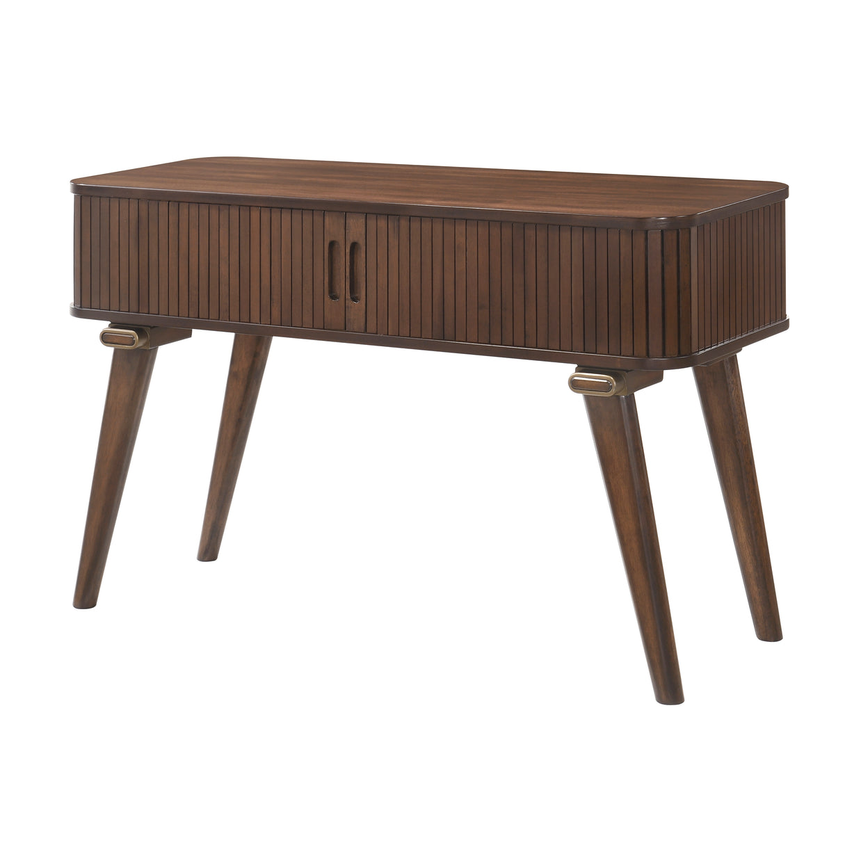 Walnut Tambour Sofa Table