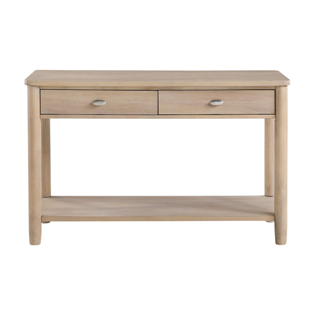 Natural Light Acacia Wood Sofa Table