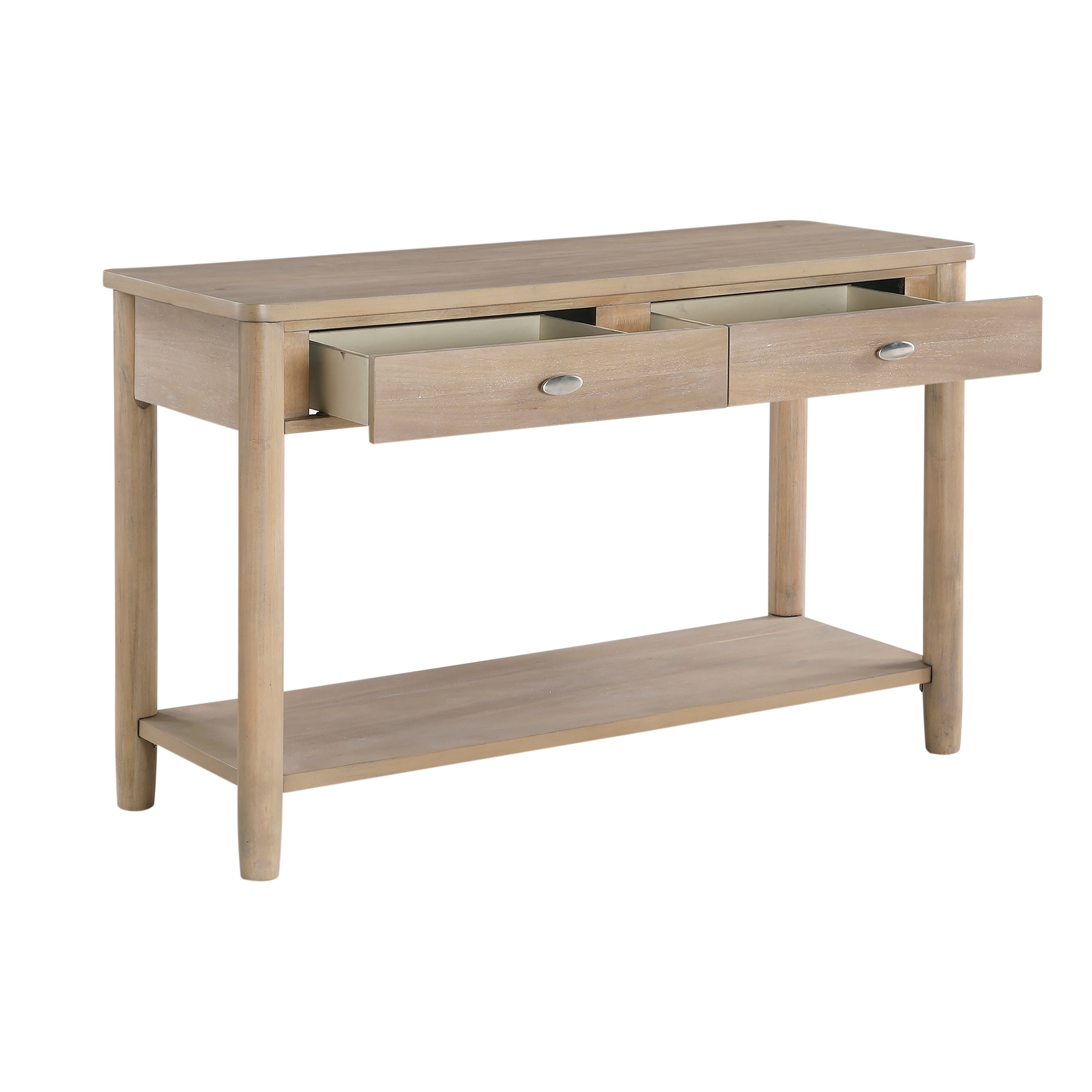 Natural Light Acacia Wood Sofa Table