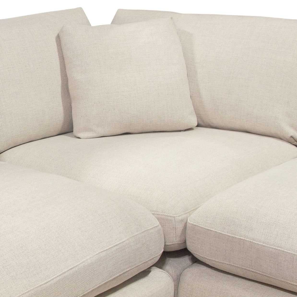 Five modular sectional pieces shown separately