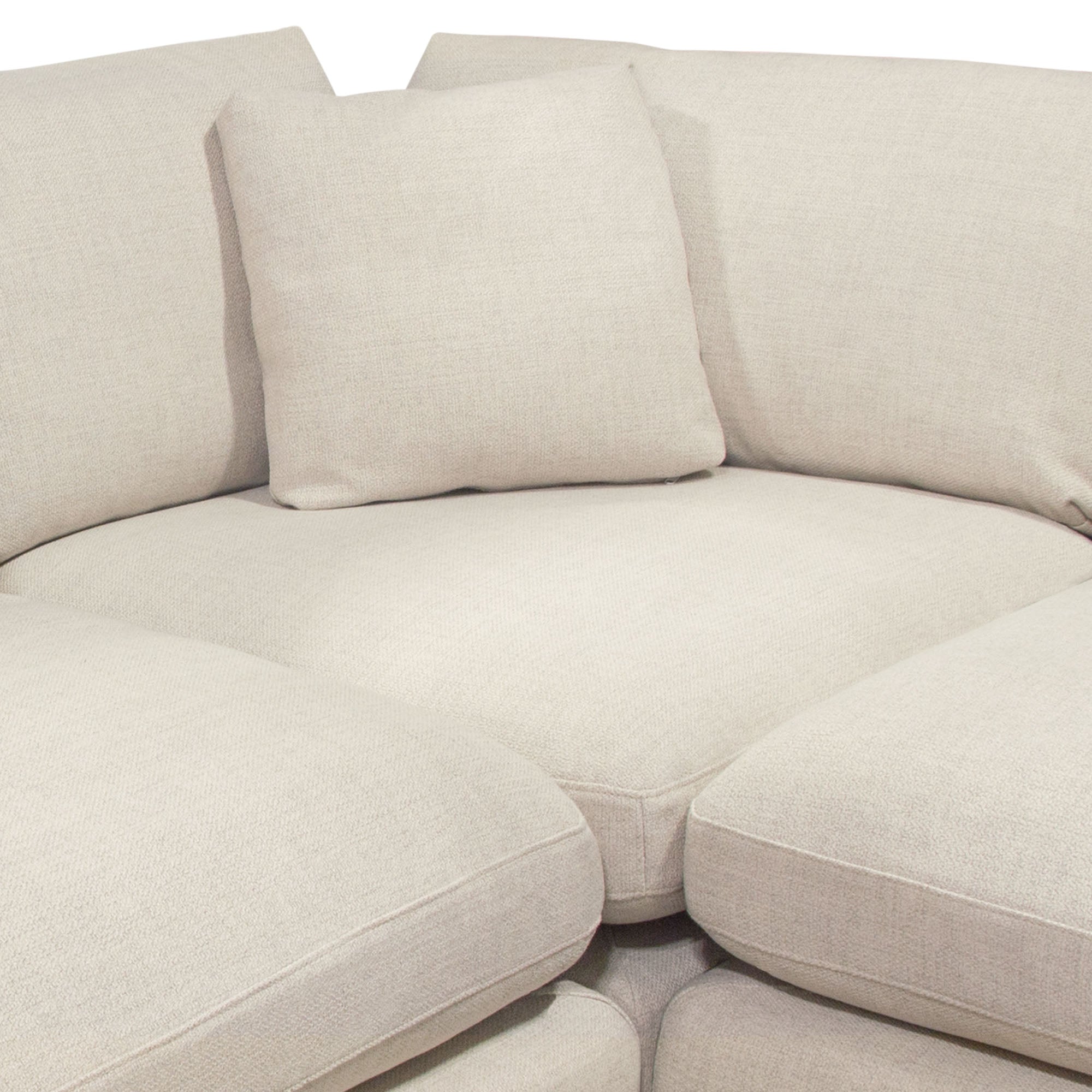 Five modular sectional pieces shown separately