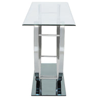 Modern Glass U-Shape Console Table