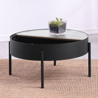 Round Coffee Table with Hidden Storage