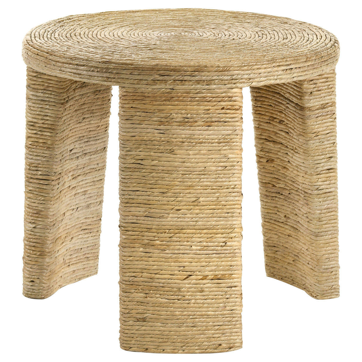 Woven Rattan Round Side Table