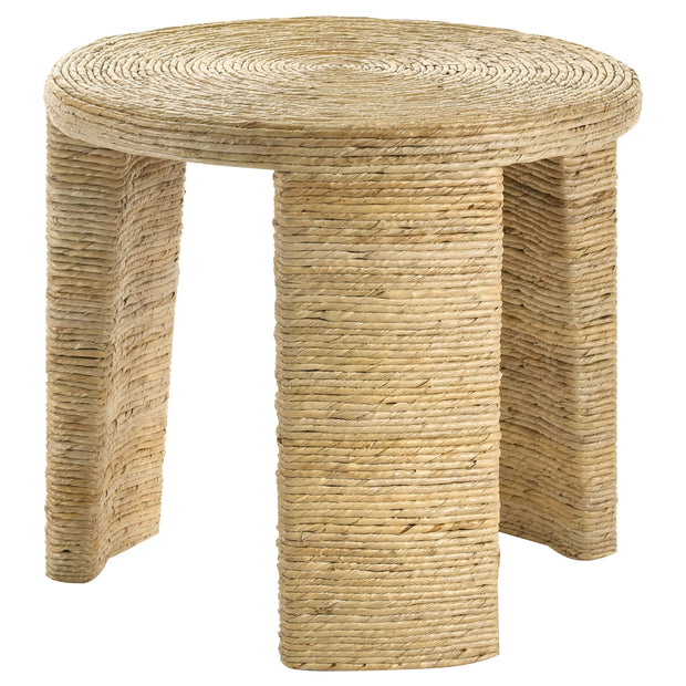 Woven Rattan Round Side Table