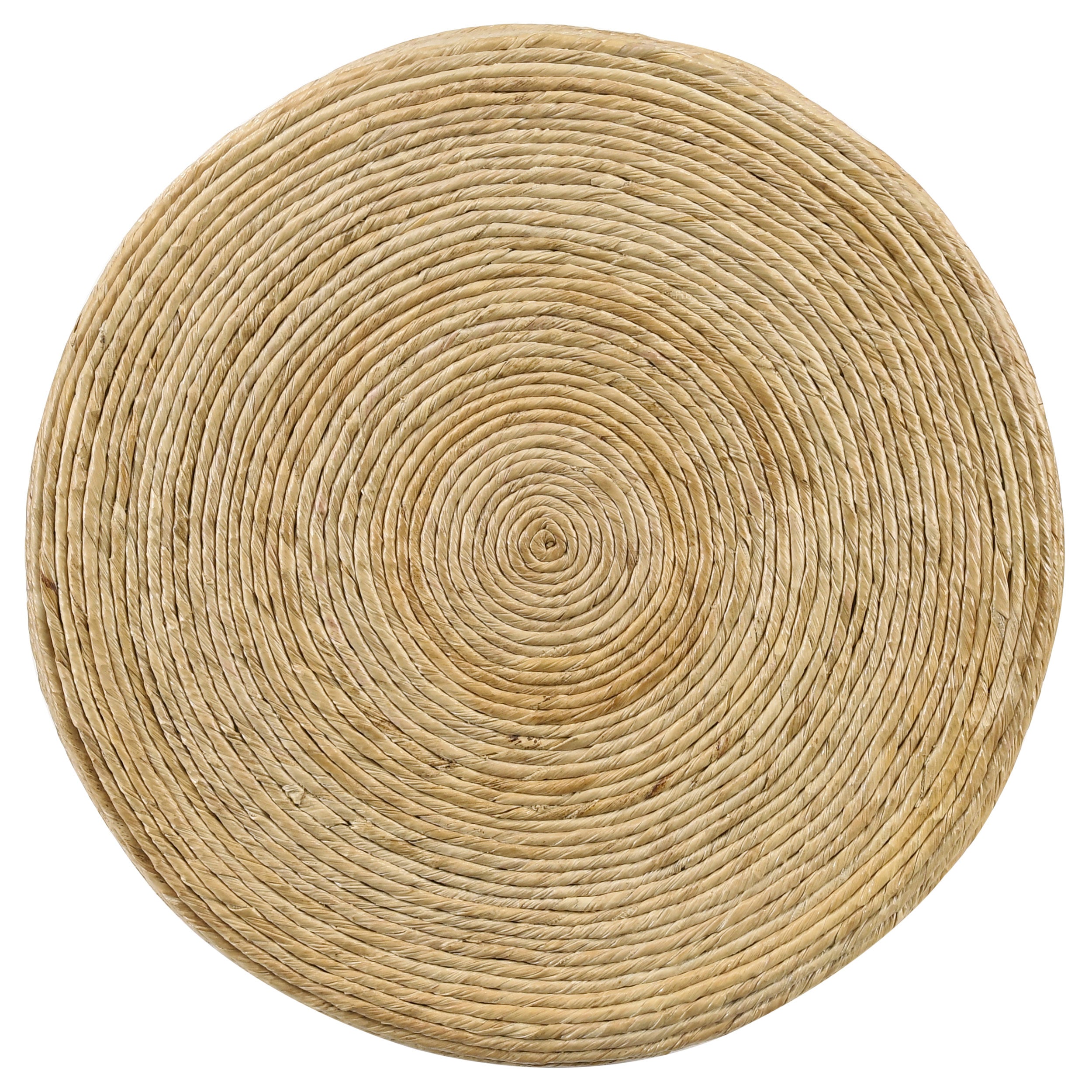 Woven Rattan Round Side Table