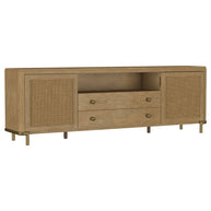 Cane 2-Door TV Stand Media Console Sand Wash