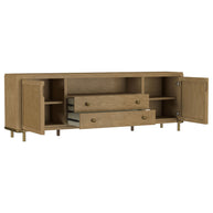 Cane 2-Door TV Stand Media Console Sand Wash