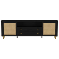 Cane 2-Door TV Stand Media Console Sand Wash