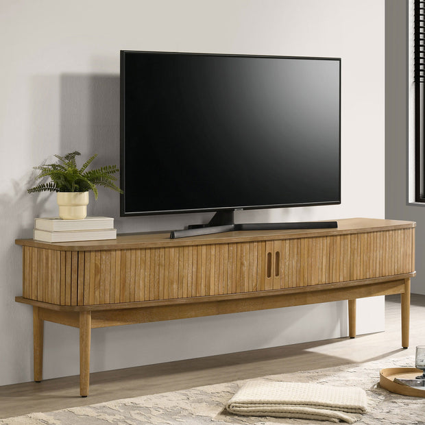 Wood 71 Inch TV-Stand-Media-Console-Weathered-Natural