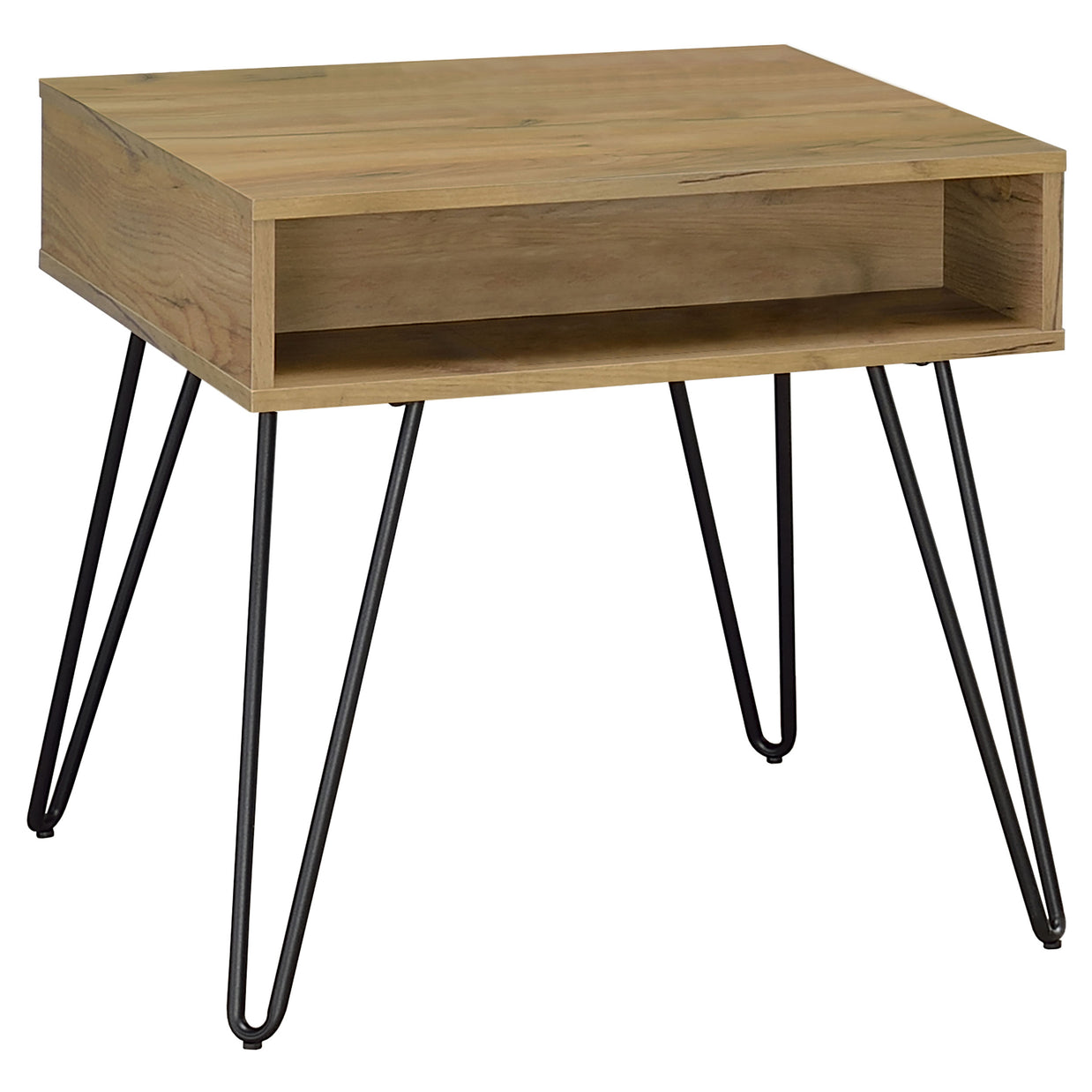 Golden Oak Engineered Wood End Table
