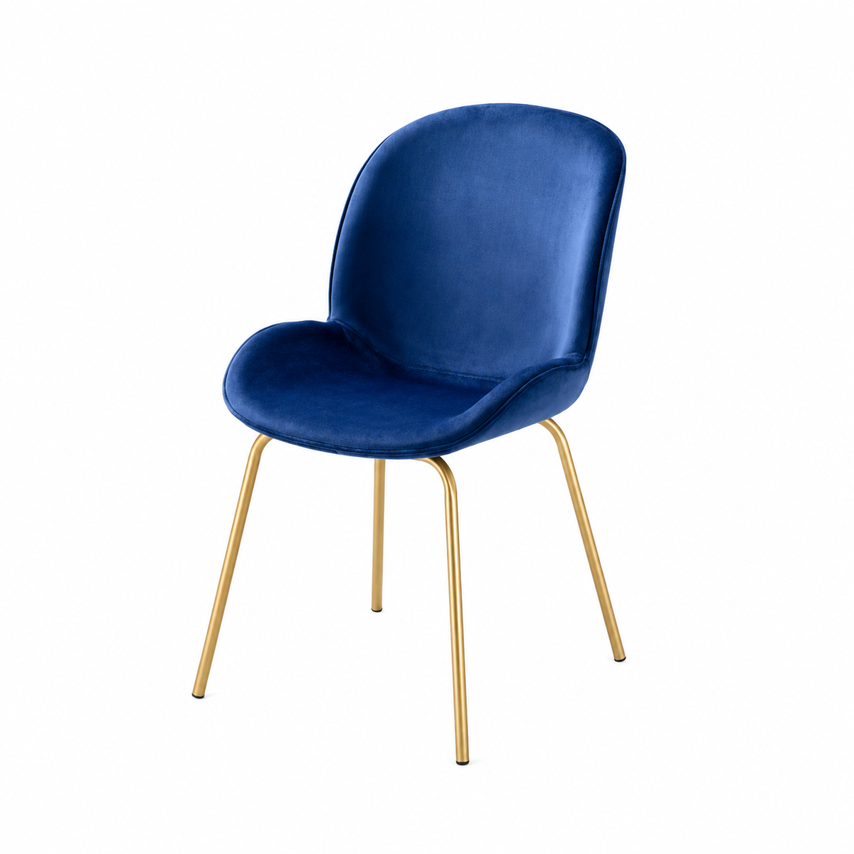 Glam Velvet & Gold Dining Chair Set