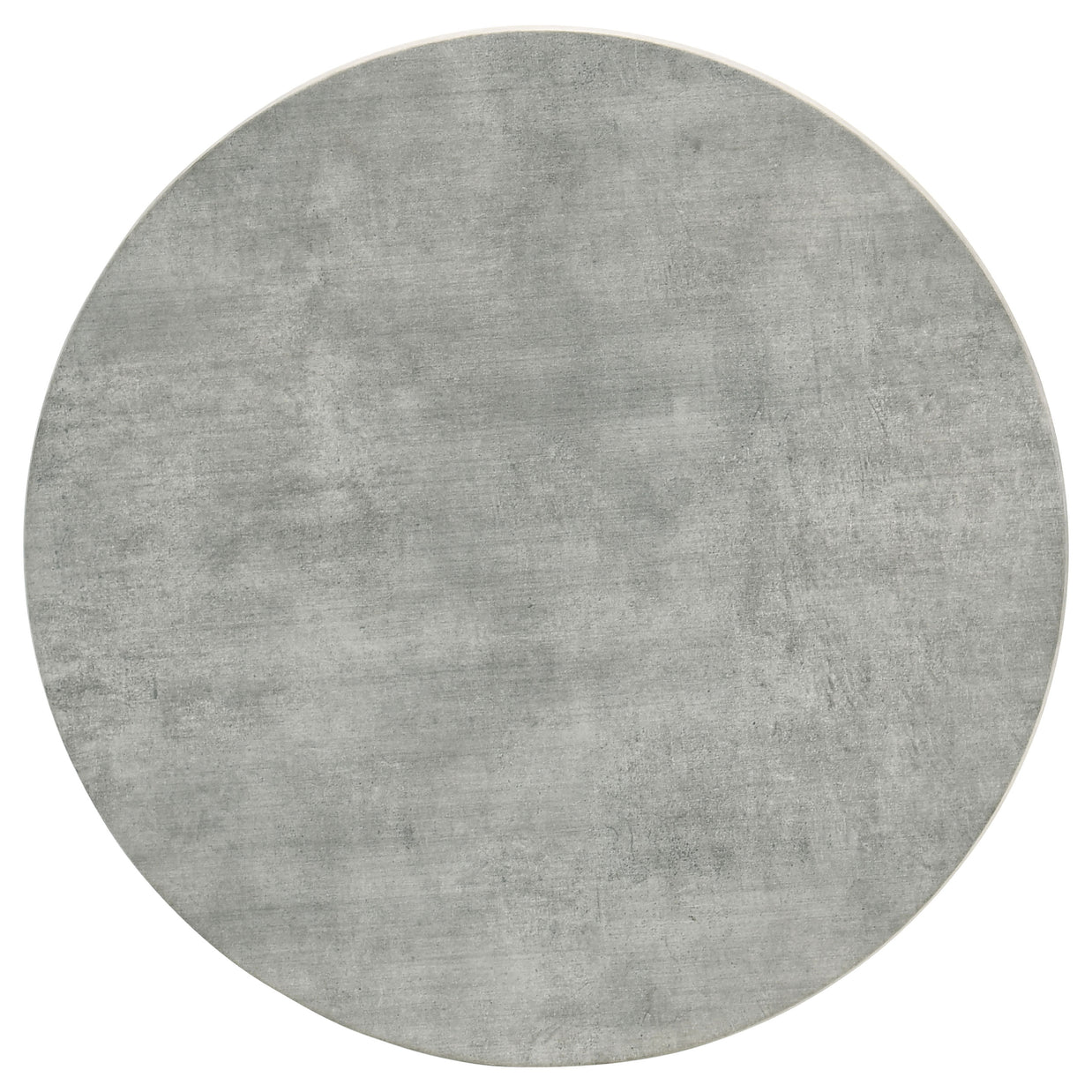 Modern Round Cement-Look End Table
