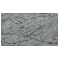 Gray Faux Marble Coffee Table with Black Wood Frame