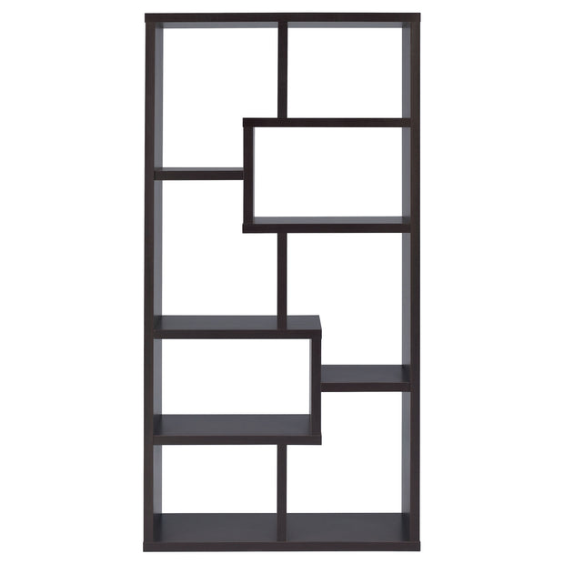 8-Shelf Geometric Bookcase
