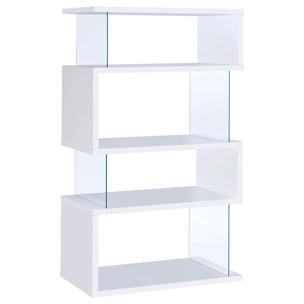 Glossy Zig-Zag Bookcase