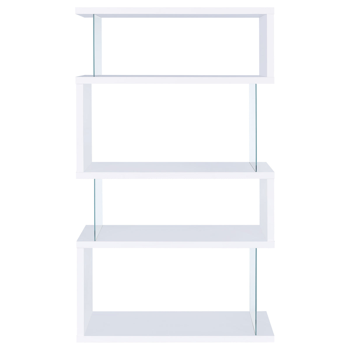 Glossy Zig-Zag Bookcase