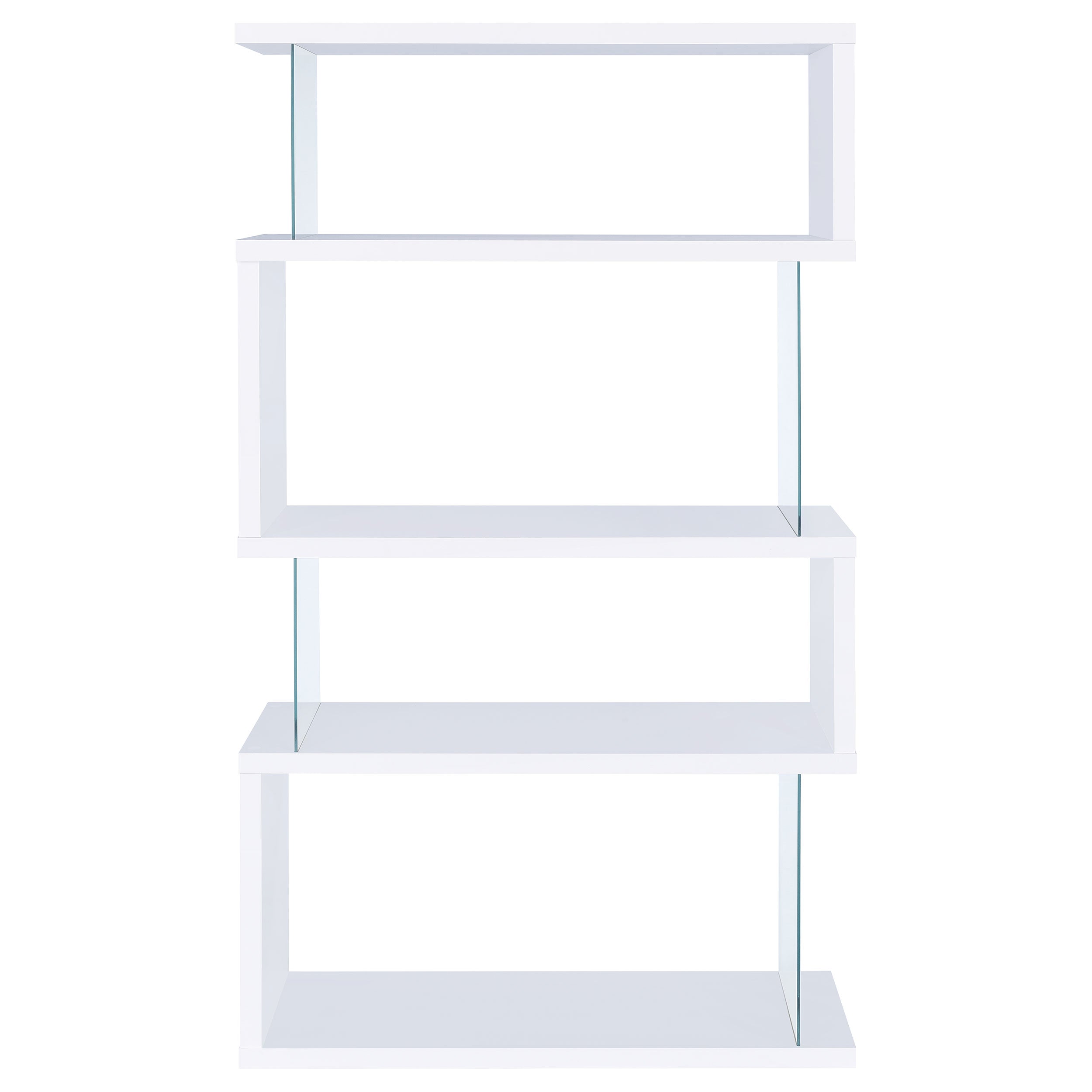 Glossy Zig-Zag Bookcase