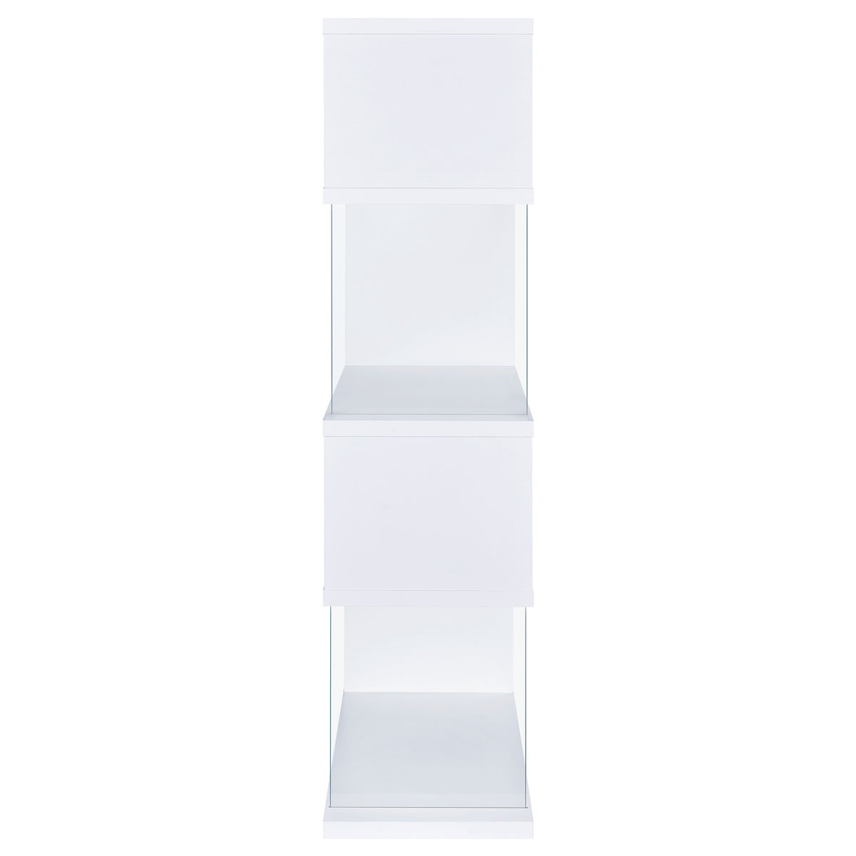 Glossy Zig-Zag Bookcase