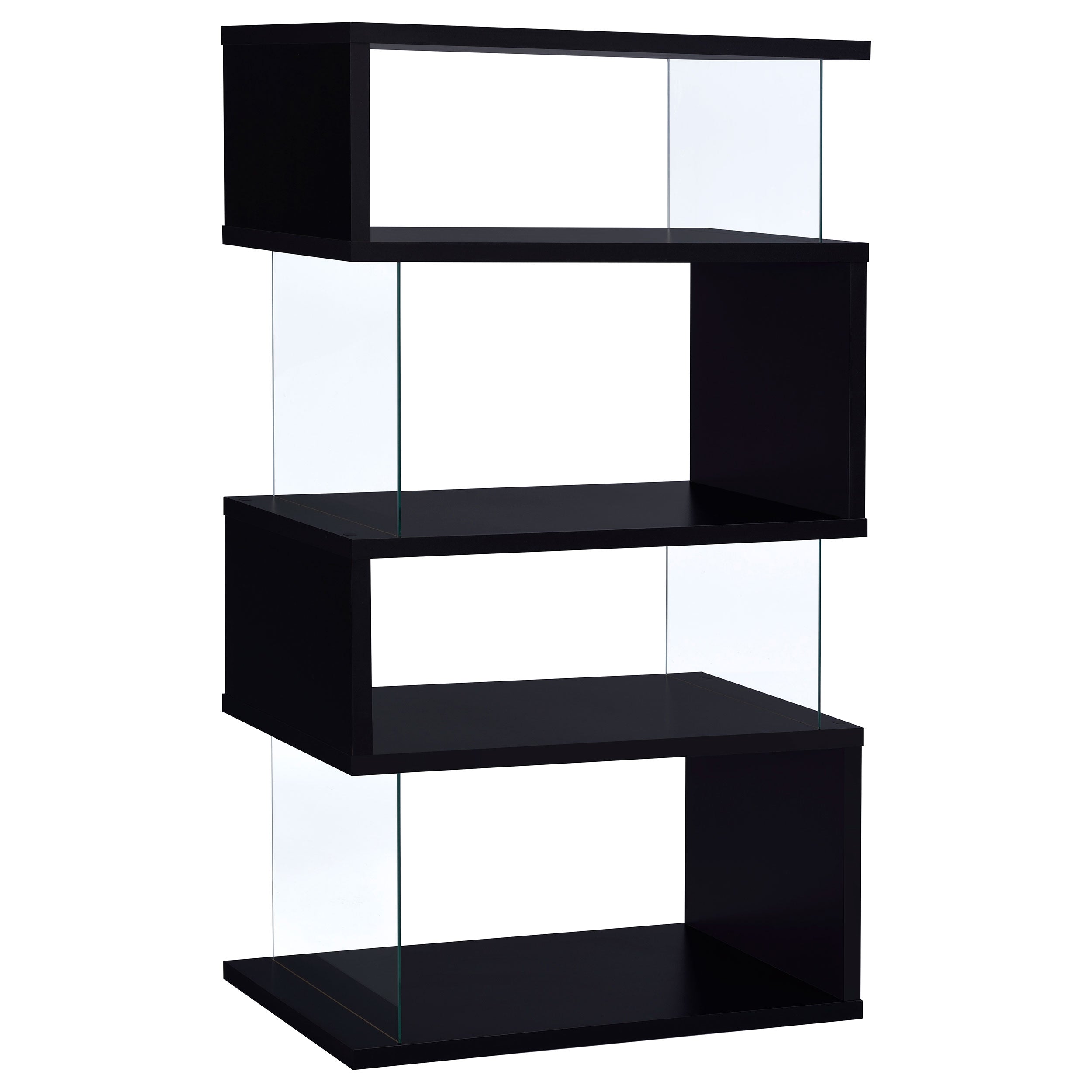 Glossy Zig-Zag Bookcase