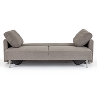 Gray Convertible Sleeper Sofa Bed