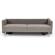 Gray Convertible Sleeper Sofa Bed