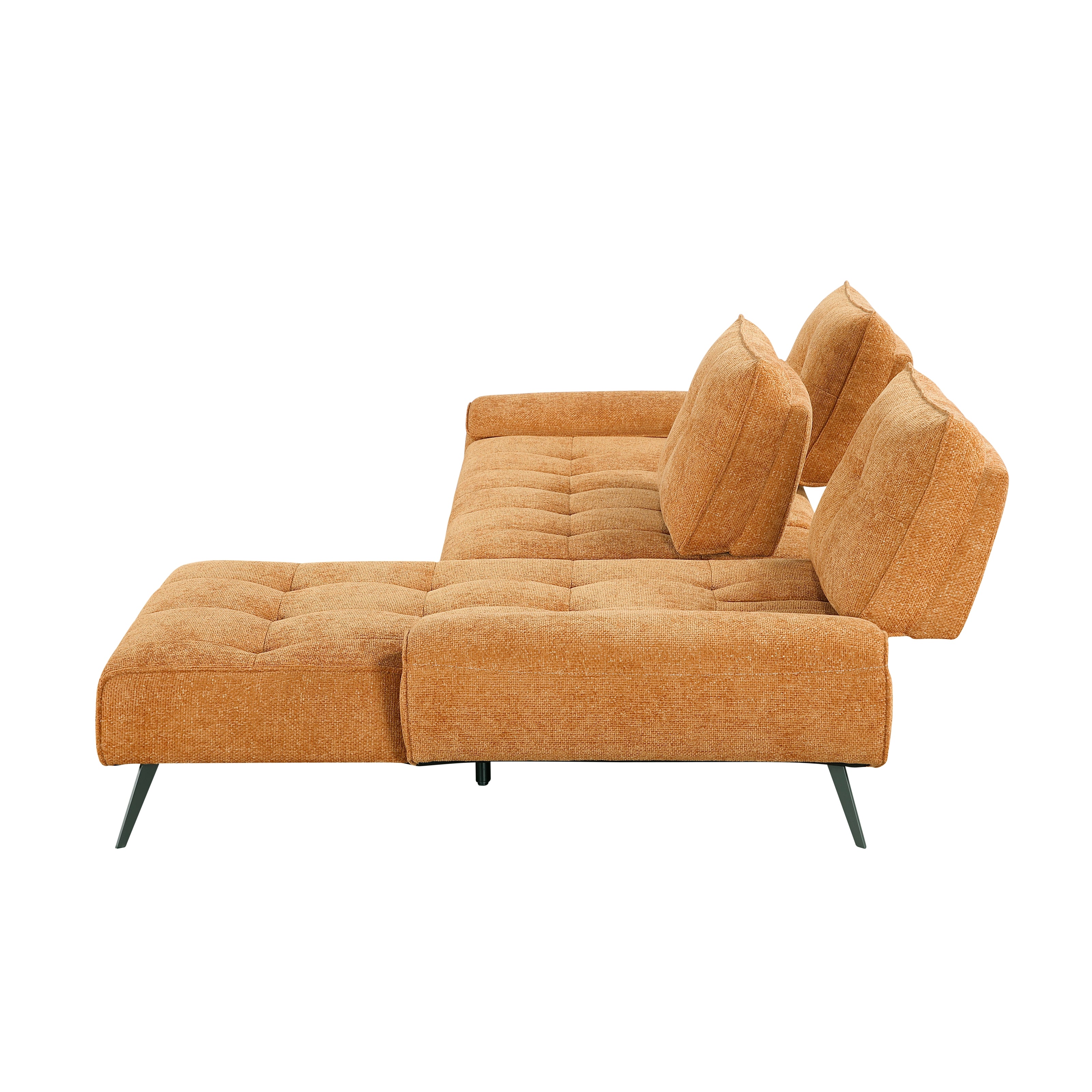 2-Piece Sectional with Right Chaise and Dual-position Backs for Adjustable Seat Depth