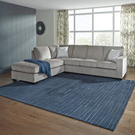 Chenille-Like Upholstered Sectional