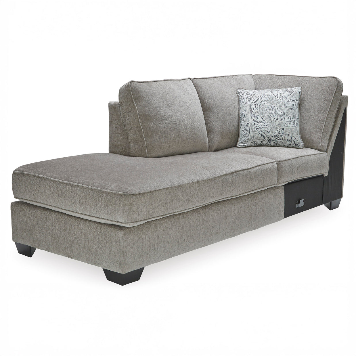 Chenille-Like Upholstered Sectional